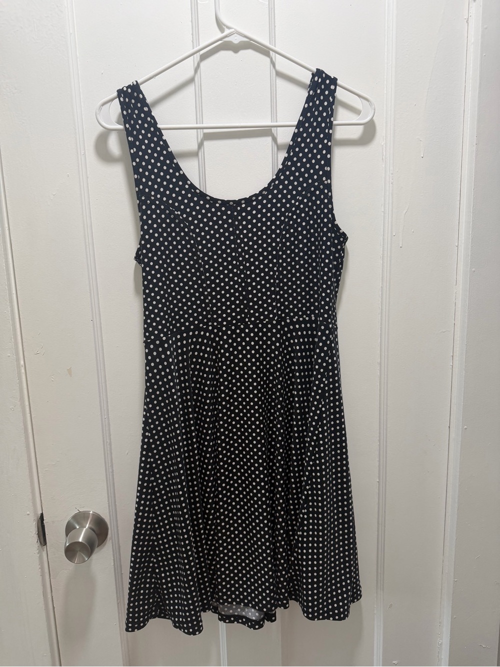 Free People Black & White Polka Dot Mini Dress